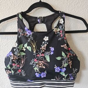 Classic Black and Red Bikini Swim Bra Size 34D Good Conditions